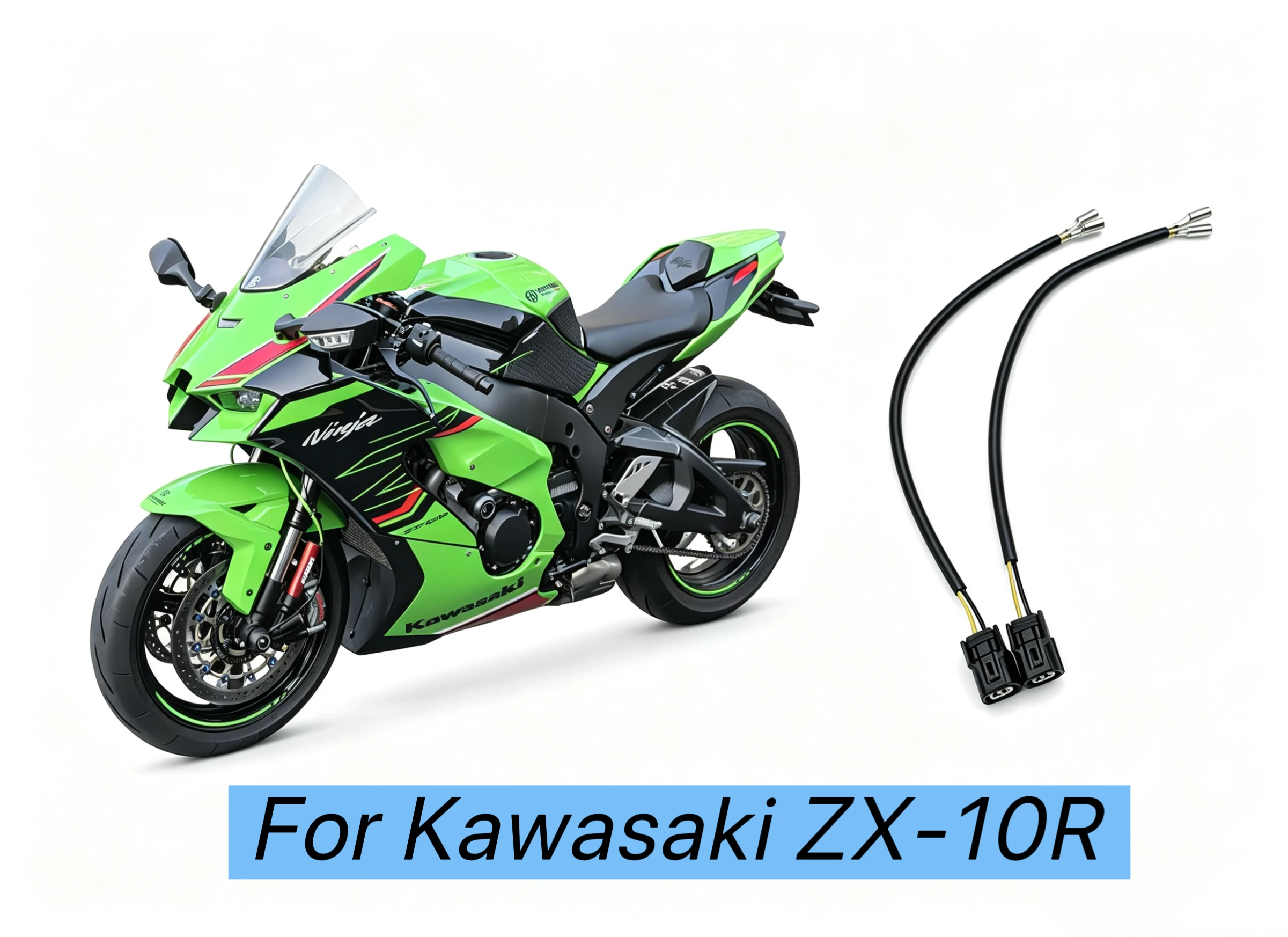 

Motorcycle Turn Signal Adapter Plug For Kawasaki ZX-10R Indicator Light Wiring Connector Wire Lead