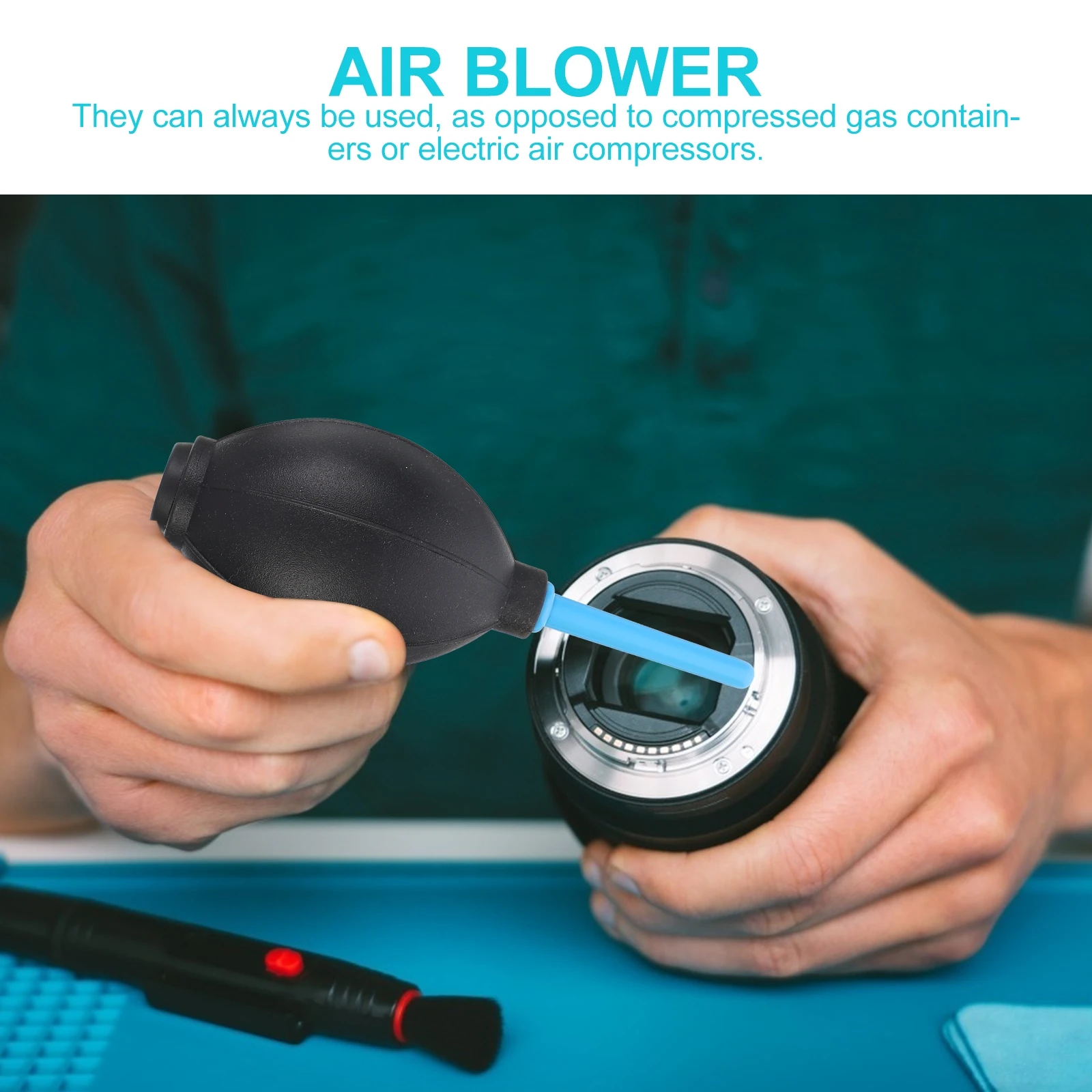 

3 Pcs Dust Collector 3pcs Computer Cleaner Remover Blower Camera Lens Mini Abs Air Duster for
