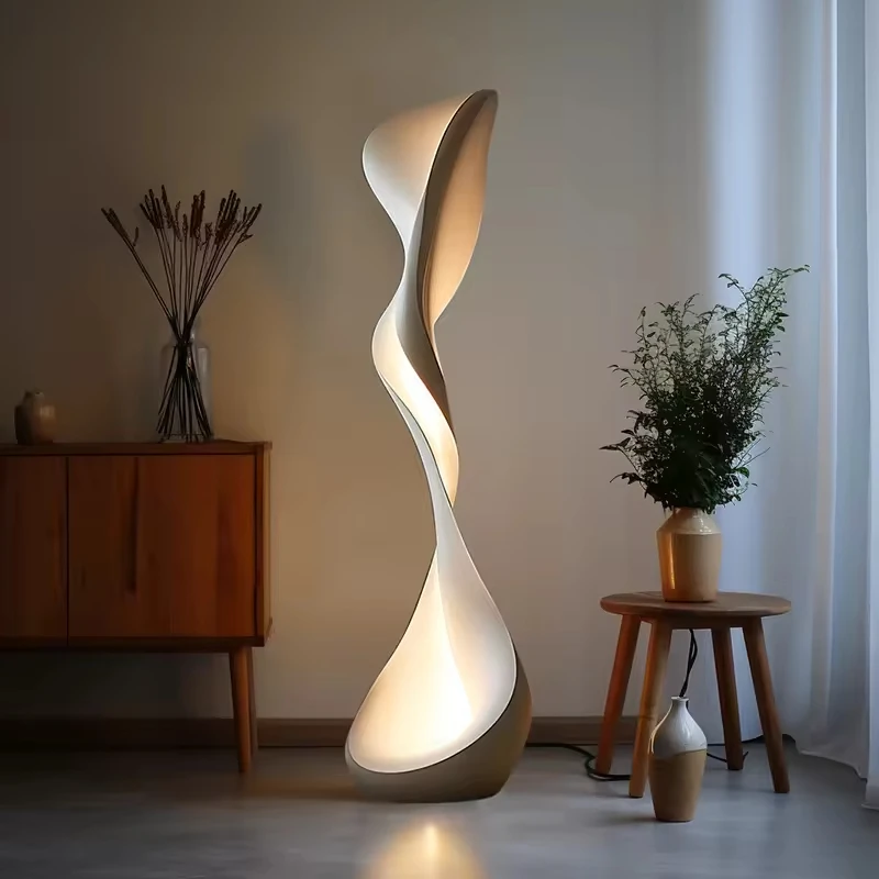 High-End Shaped Fiberglass Contemporary Sculpture Lighting Furniture Eco-Friendly Durable Easy Bedroom Kitchen Hotel