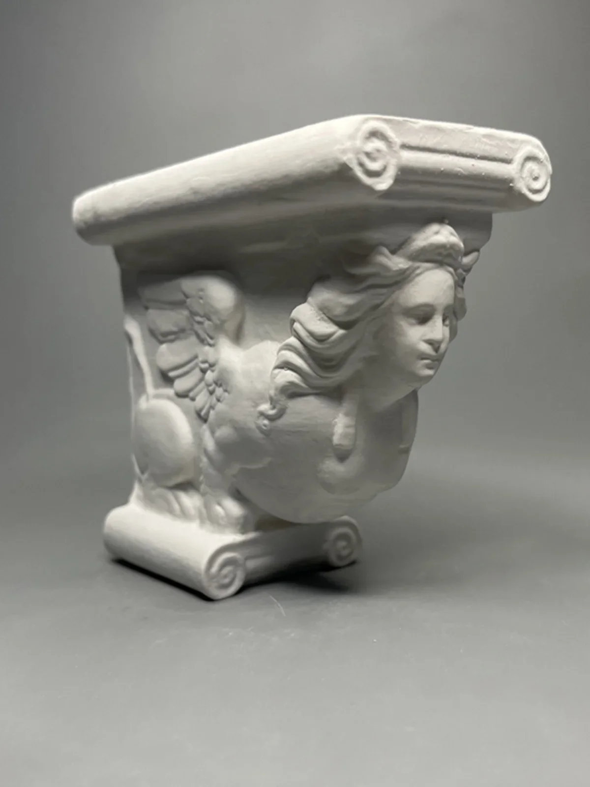 Retro Trapezoidal Roman Column Plaster Tabletop Small Ornaments Birthday Gift Home Soft Decoration Gift Ornaments