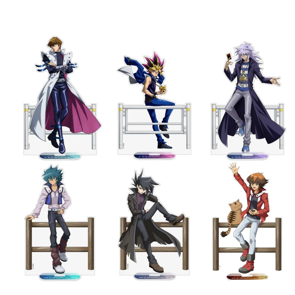 ¡Regalos para fanáticos del anime Yu-Gi-Oh! Duel Monsters GX Off Mode Duelists Ver HD Personaje Soporte Acrílico Decoración De Escritorio Serie Aproximadamente 15 cm