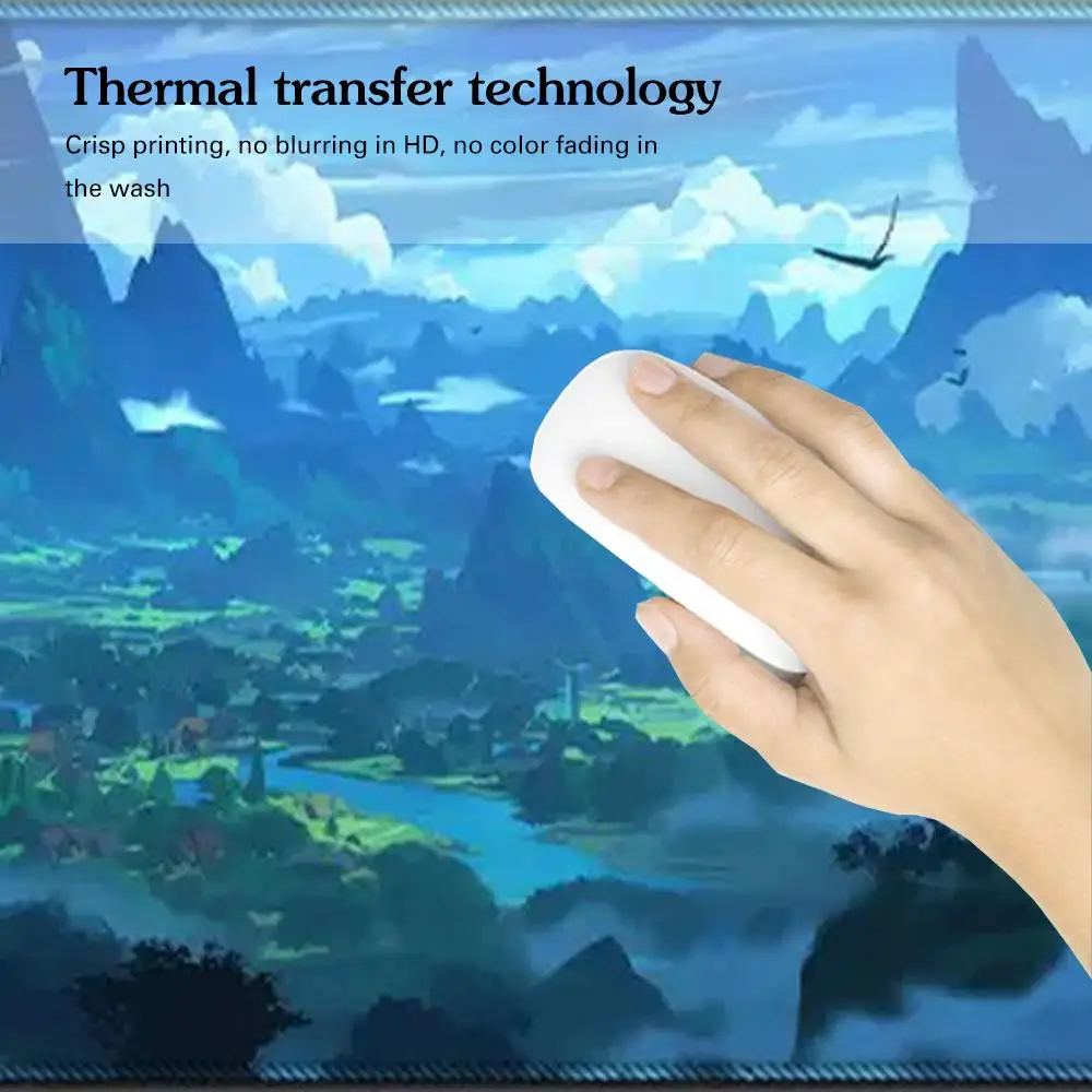 Alfombrilla de ratón de tela impermeable, Base de goma antideslizante, alfombrilla de escritorio Extra grande, impresión de arte al óleo de paisaje, alfombrilla de escritorio de ordenador Premium