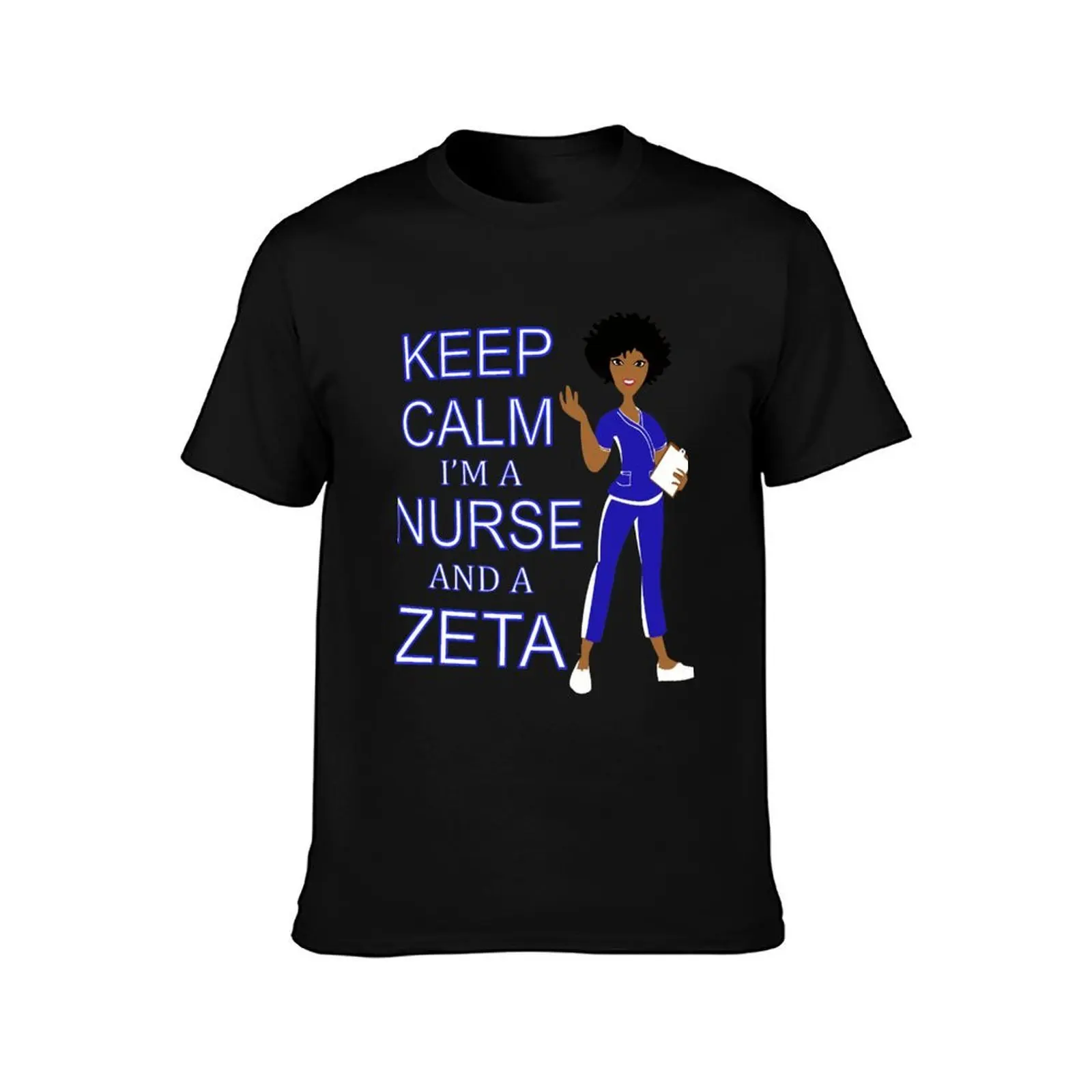 Keep Calm i'm a Nurse And A Zeta,Zeta Phi Beta 1920 - 2020 Dove T-Shirt, Summer Casual Cotton Tee, Oversized Streetwear Tops