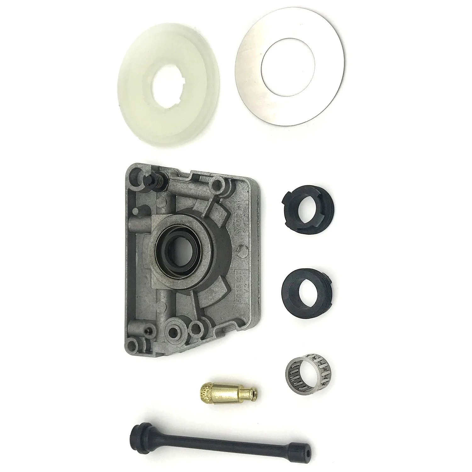 AWAH Oil Pump Worm Gear Dust Washer Hose Filter Kit Fit For 61 66 266 268 272 XP 266XP 268XP 272XP Chainsaw Parts