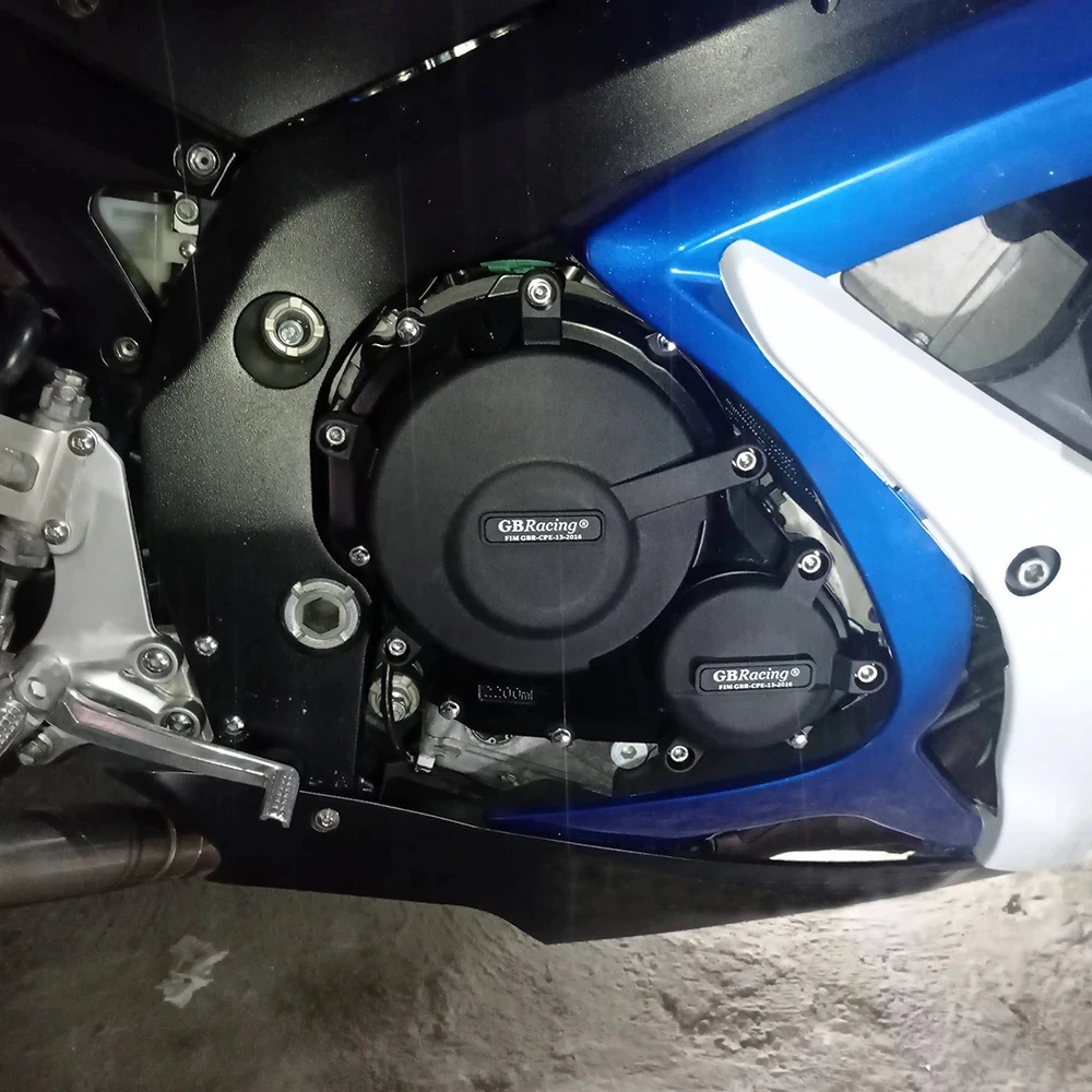 オートバイエンジン保護カバーセット,GBレース用保護カバー,スズキgsxr600,gsxr750,gsxr 600, 750, 2006-2019,l0-l9