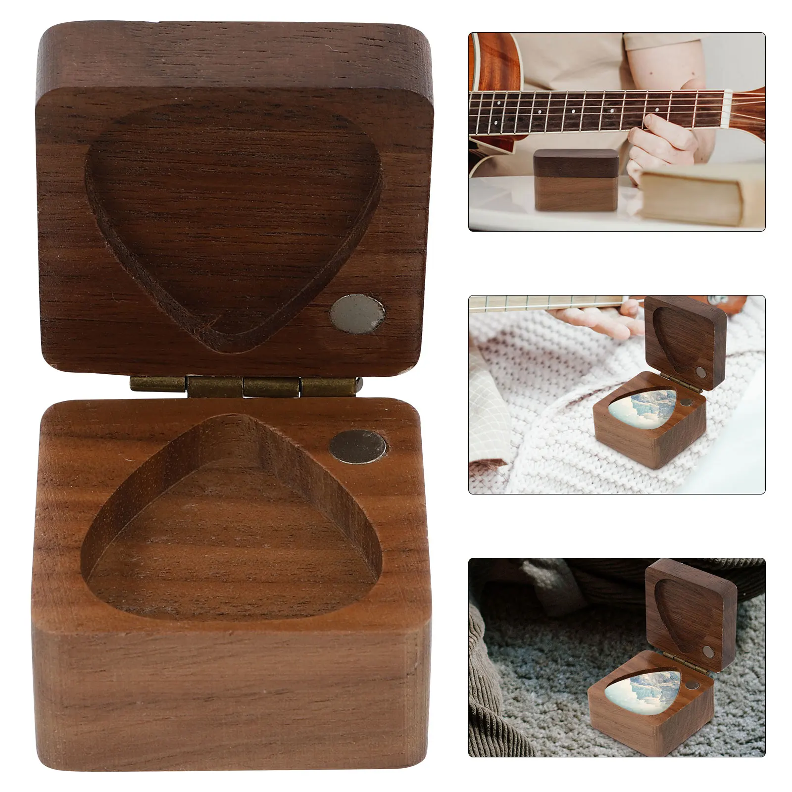 

Bass Wooden Guitar Case Accessories Banjo Musical Instrument Organizer Travel