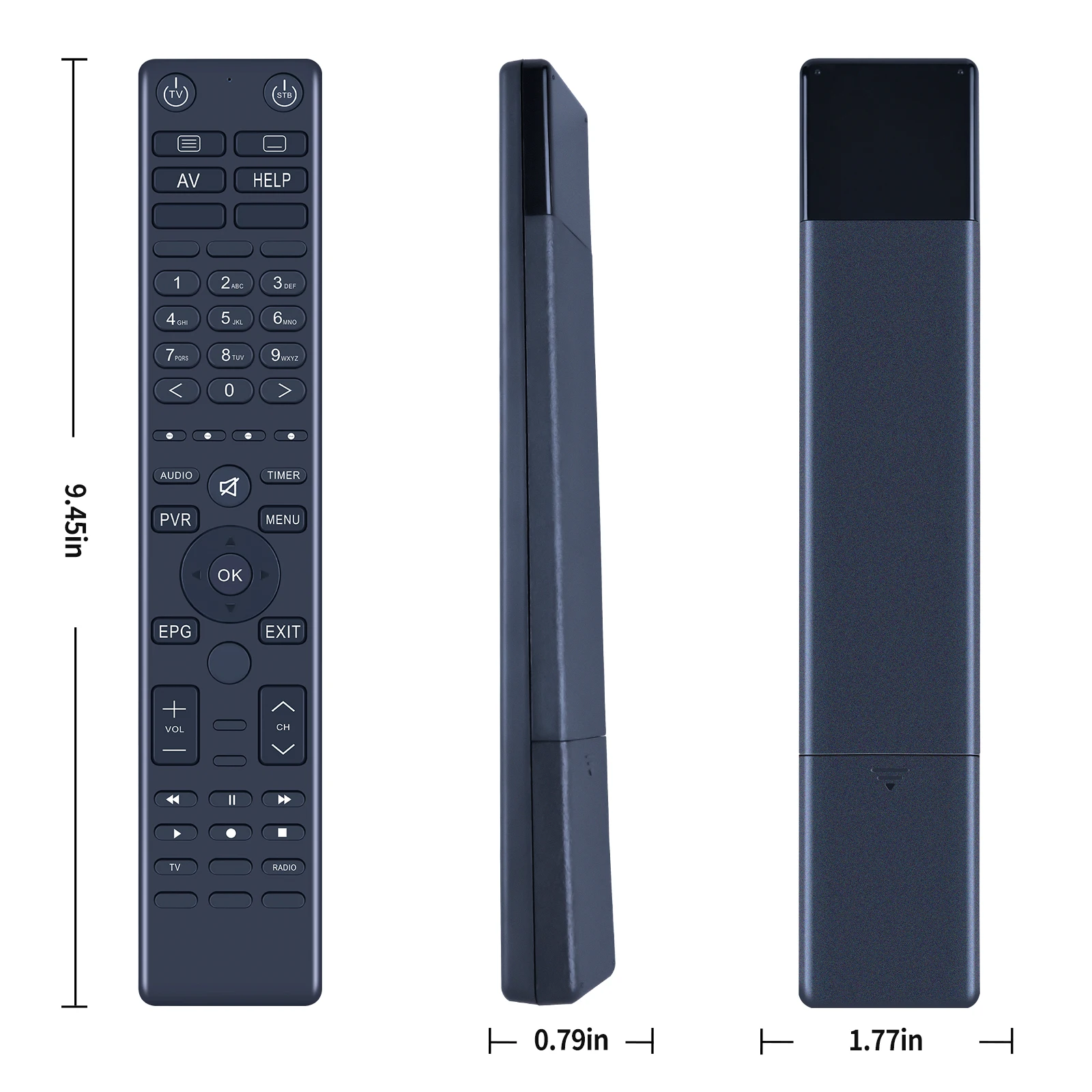 New Remote Control for VU+ Duo 4K SE BT Edition Satellite Receiver, Black without Hard Drive 1x DVB-S2X FBC Twin