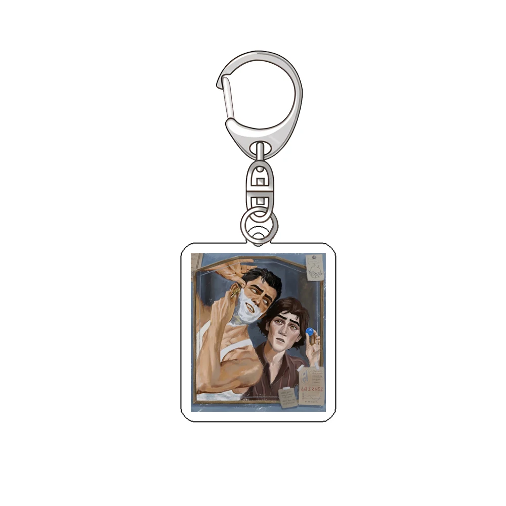 Arcane League Of Legends Jayce Viktor Anime Acrylic Friends Gift Girl Pendant fans Jewelry Keychain Key Ring Bag Charm Cute view 6