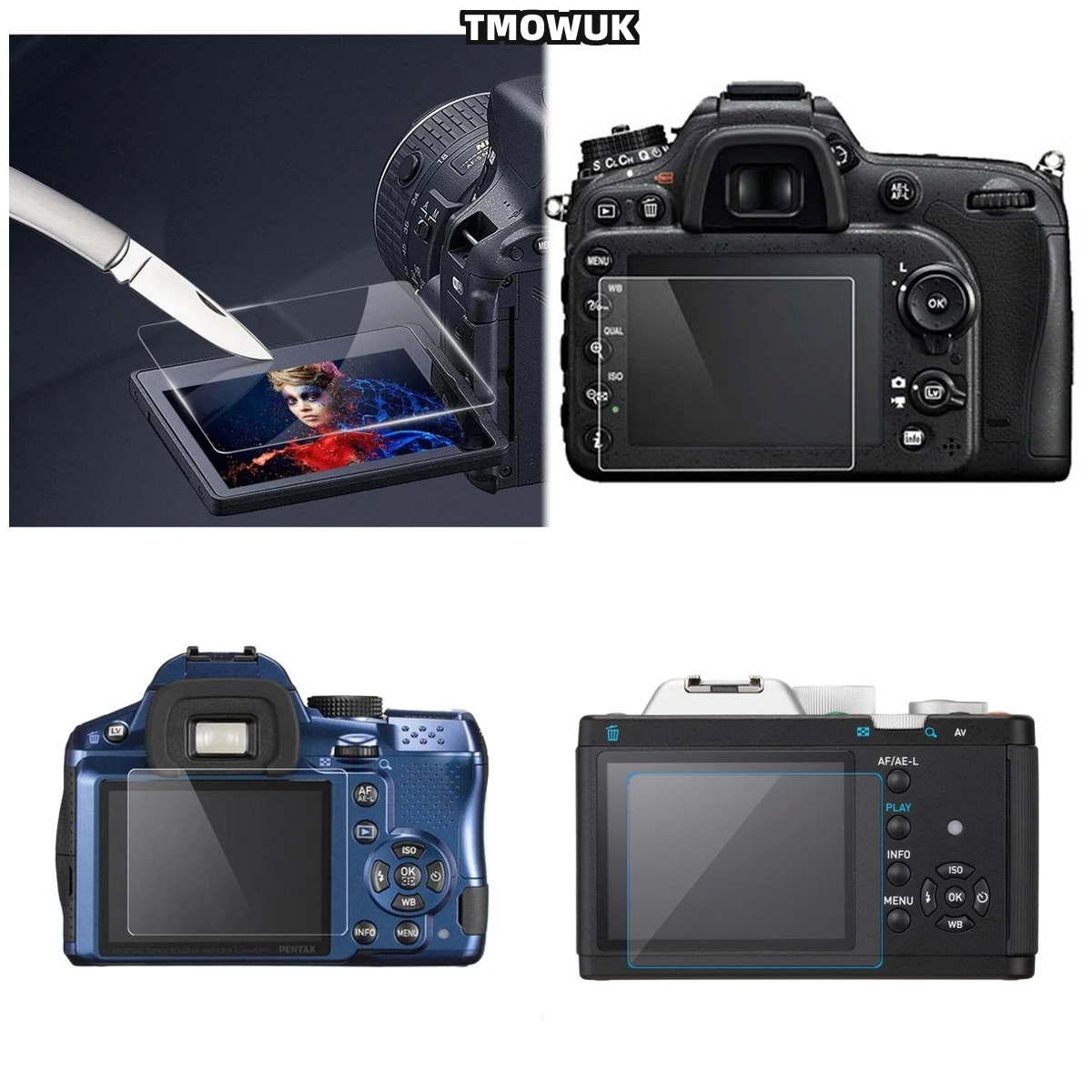 

For PENTAX K30 9H Hardness HD Clear Protector Tempered Glass Scratch-Resistant LCD
