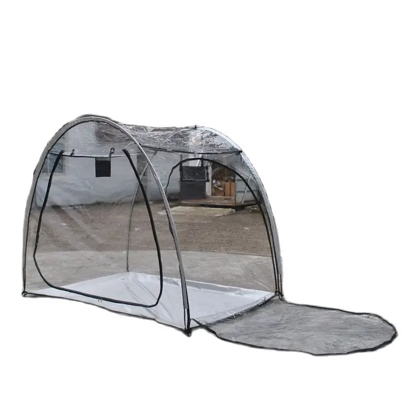 Enlarge Widen Sunshine Leisure Tent PVC Transparent Flower House Plant Growing Room 2Persons Counrtyard Outdoor Camping Gazebo