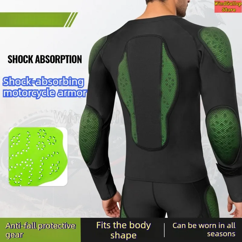 

Мотоциклетная защитная экипировка, мужская противоударная защита, летняя дышащая одежда для езды на мотоцикле, внедорожная защита.
