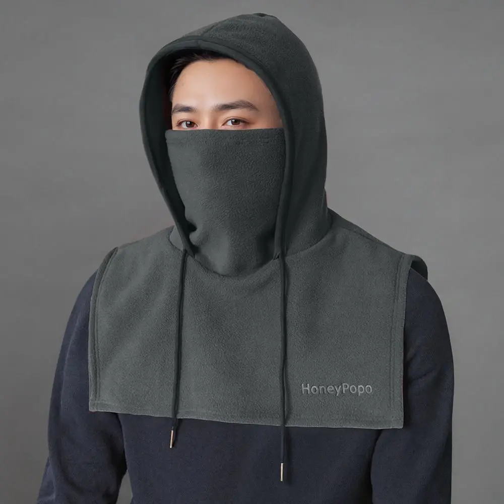 หมวกไหมพรมแฟชั่นสำหรับฤดูหนาว แบบมีผ้าพันคอในตัว ป้องกันหู อุ่นสบาย นุ่ม กันลม หมวกบาลาคลาวาสำหรับกิจกรรมกลางแจ้ง