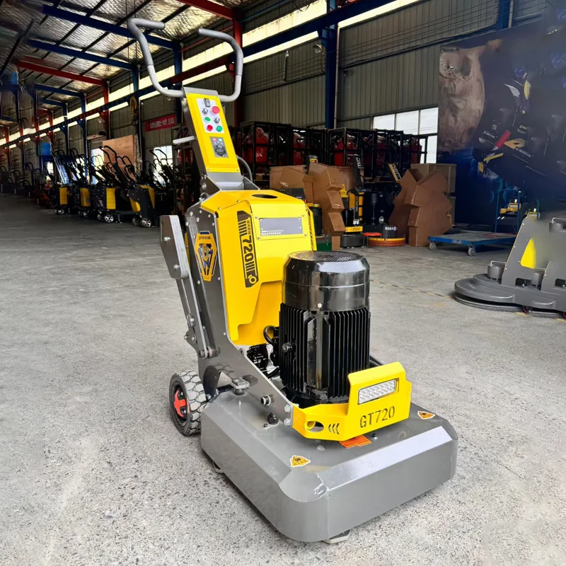 Floor Surface Concrete Grinding Machine 720mm Hand Push Polishing Concrete Grinder Floor Grinder Frequency Conversion