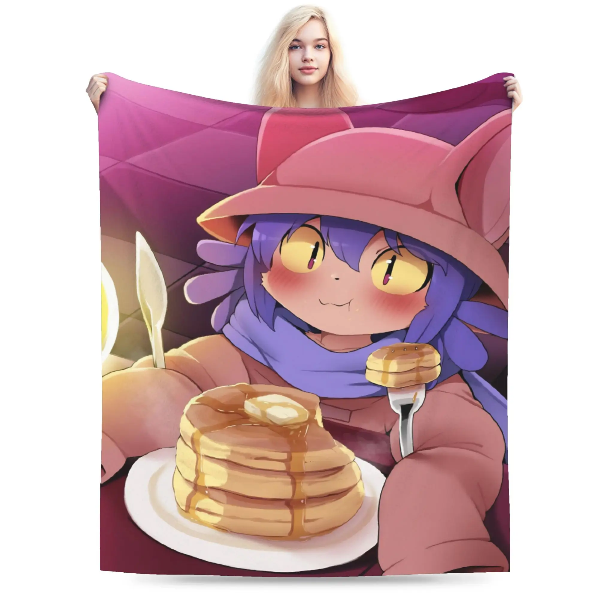 Super Soft OneShots Niko Throw Blanket Premium Flannel Fleece Lightweight  Bed Blanket Cozy Fluffy Blankets All Season Use
