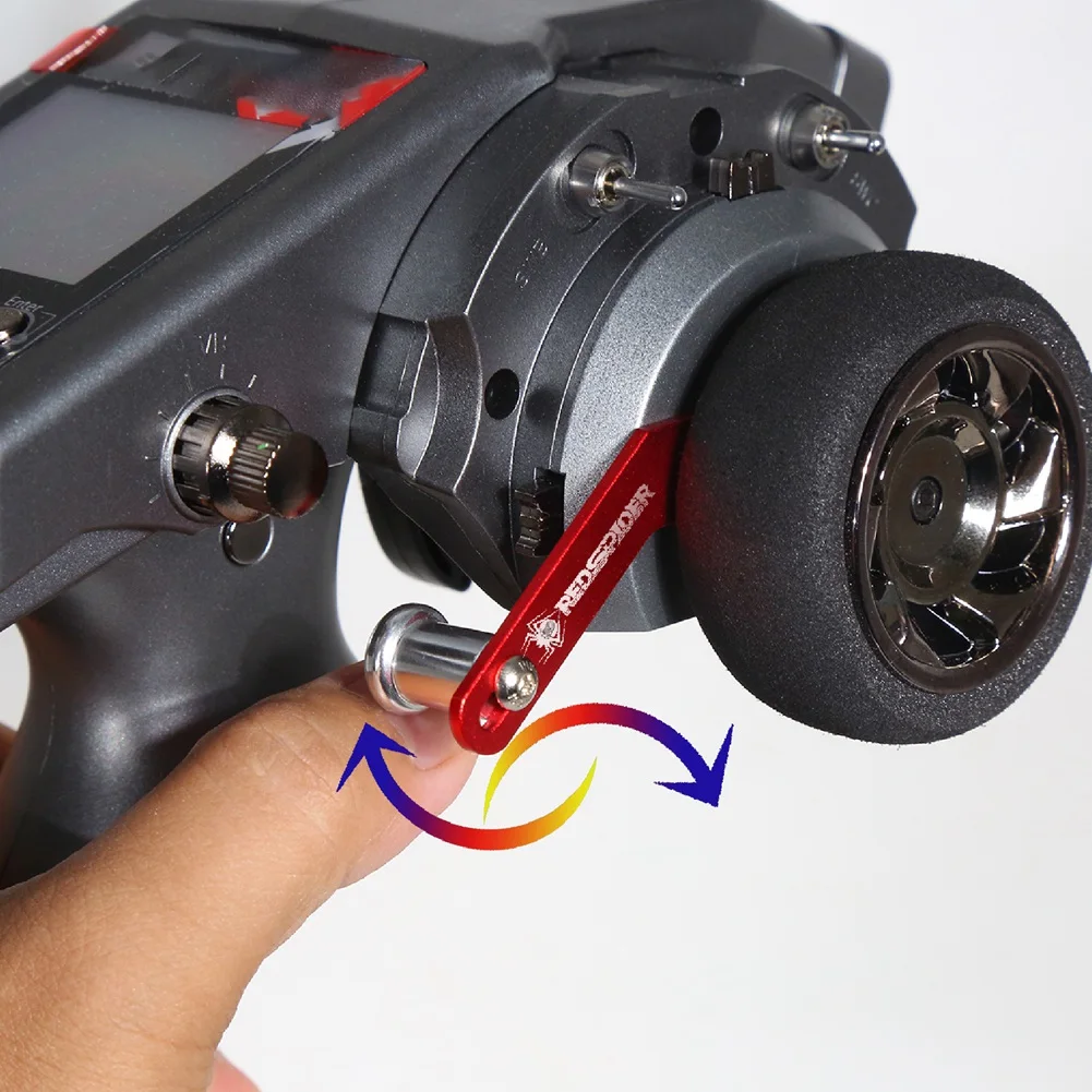 B04B-1Set Remote Control Satu Tangan Logam CNC untuk Mobil RC Ledi RC6GS RC4GS Peningkatan Remote Control