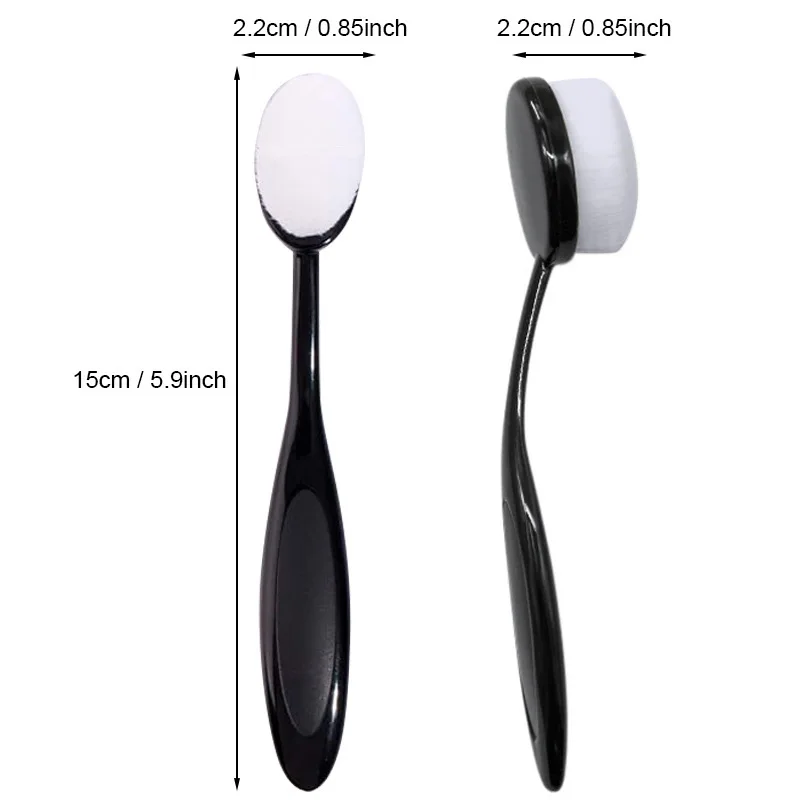 20PCS Toothbrush Foundation Brush Oval Makeup Brush Loose Powder Brushes for Blending Liquid, Cream, Powder Cosmetics Tools