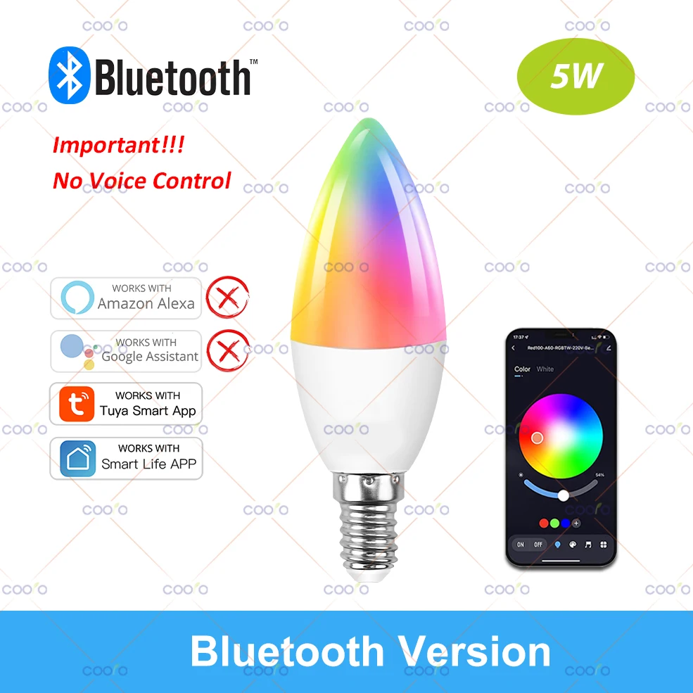 Tuya Smart WiFi ZigBee Bluetooth LED-Glühbirnen 220V 110V E27 GU10 E14 RGB Dimmbare LED-Lampe Funktioniert mit Smart Life Alexa Google