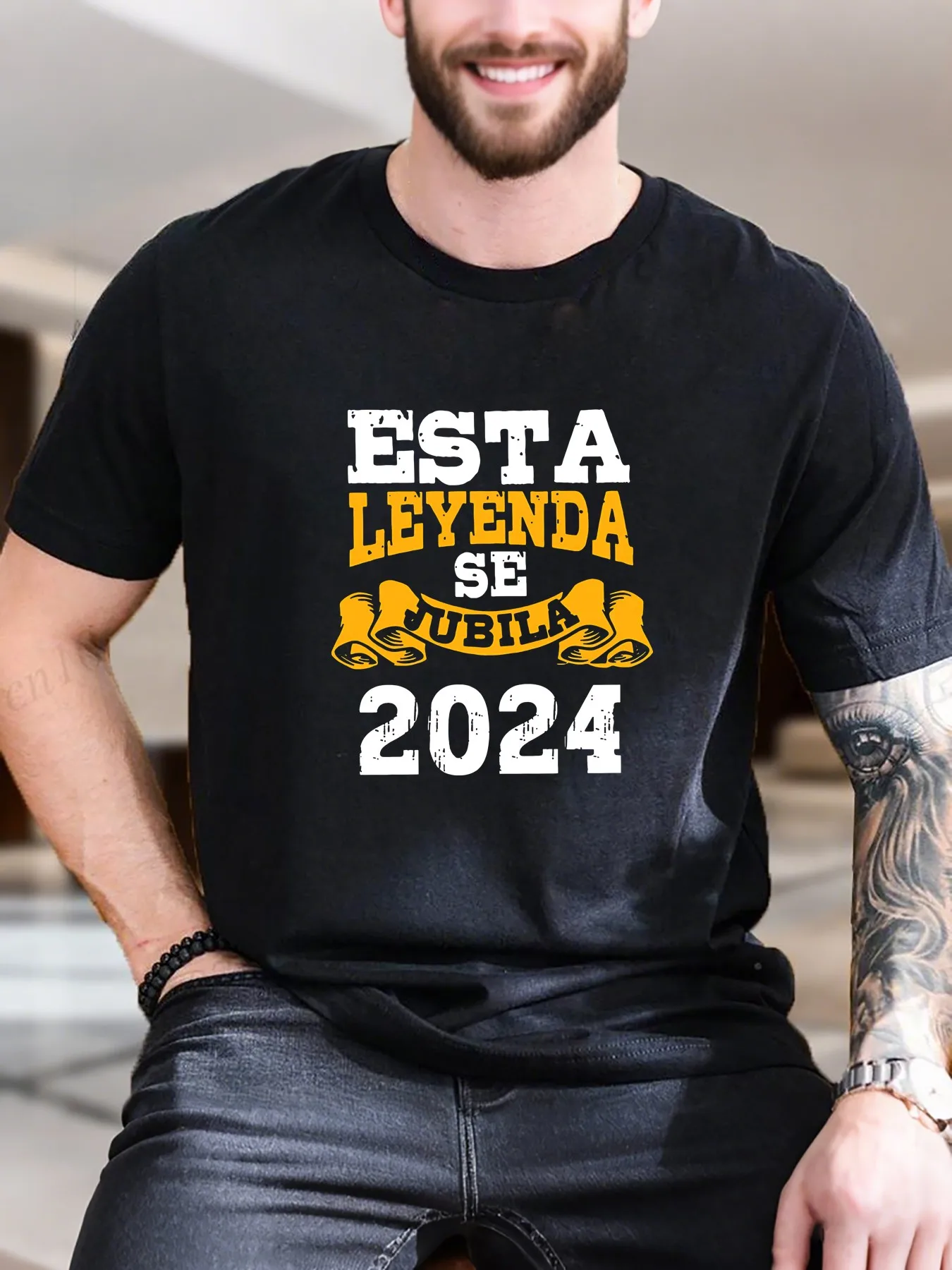 

New Arrival Fashion Men's Printed Short Sleeve T-Shirt 100% Cotton Comfortable Casual Tee Trendy Ribbon Sign Design Must-Have for