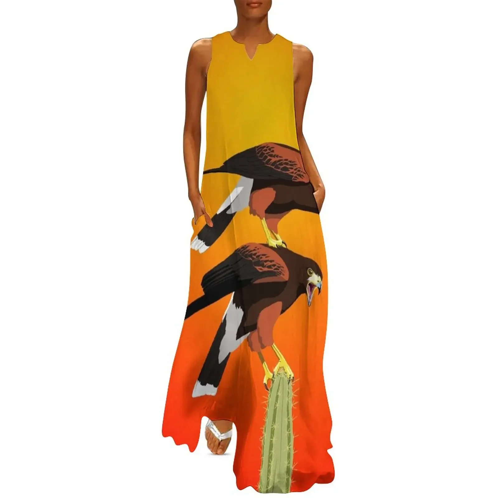 

Harris's Hawk Long Dress women long dresses dress summer 2025 women Dress
