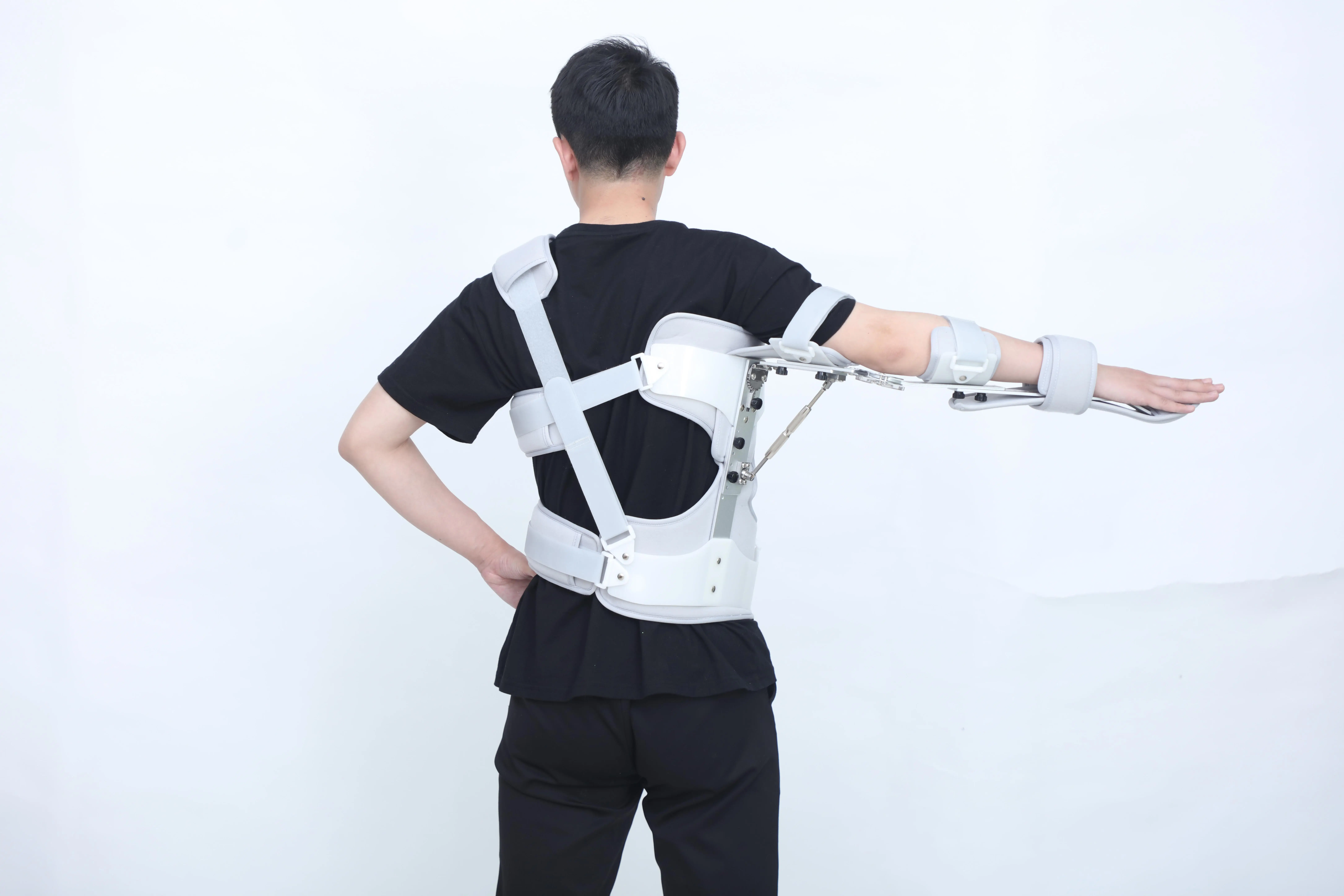 البلاستيك قابل للتعديل الجبيرة الطبية مرونة الخصر دعم دعامة أسفل الظهر #5