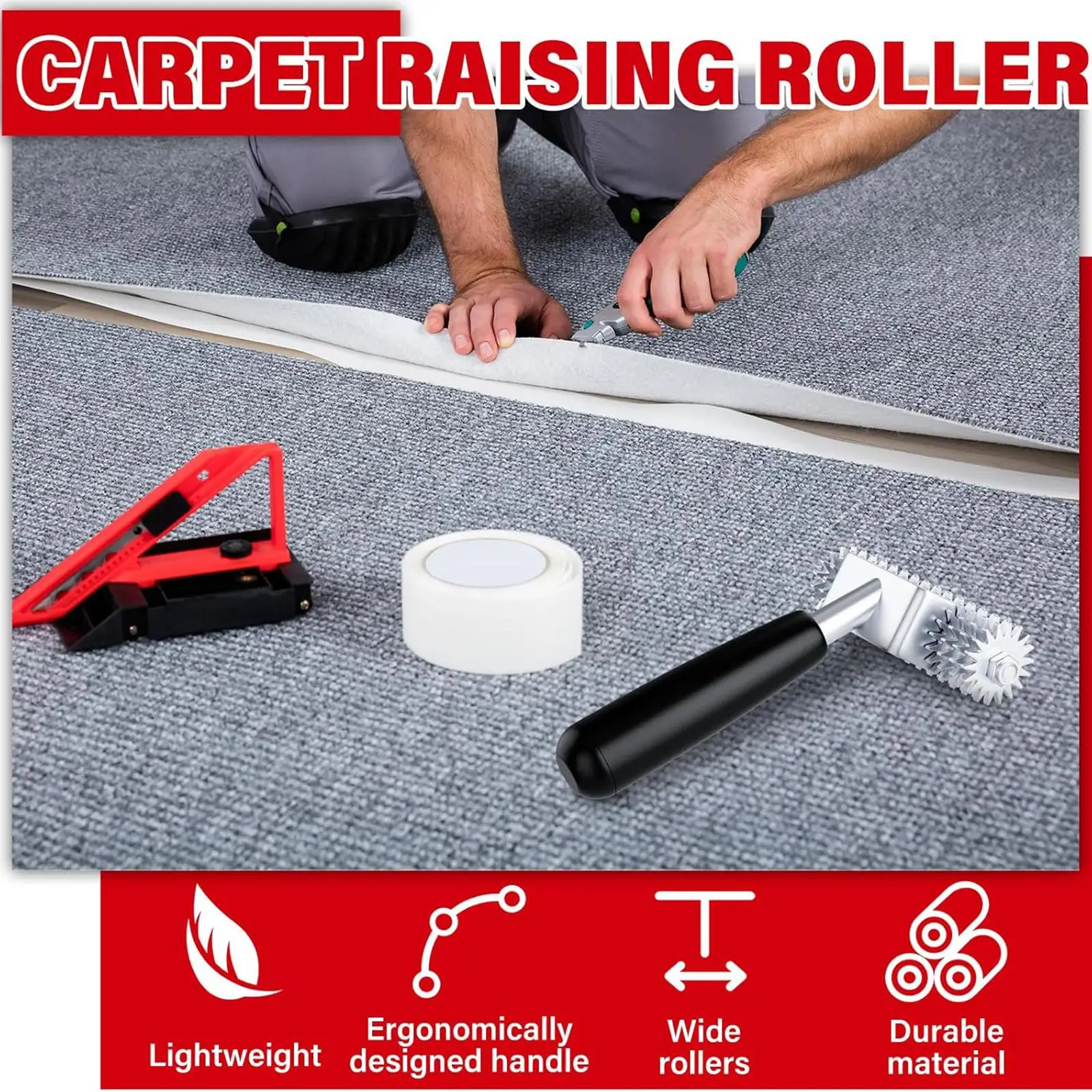 

Инструмент для соединения ковровых покрытий: ручной валик, легкий пластиковый грумер для укладки напольных покрытий в жилых помещениях