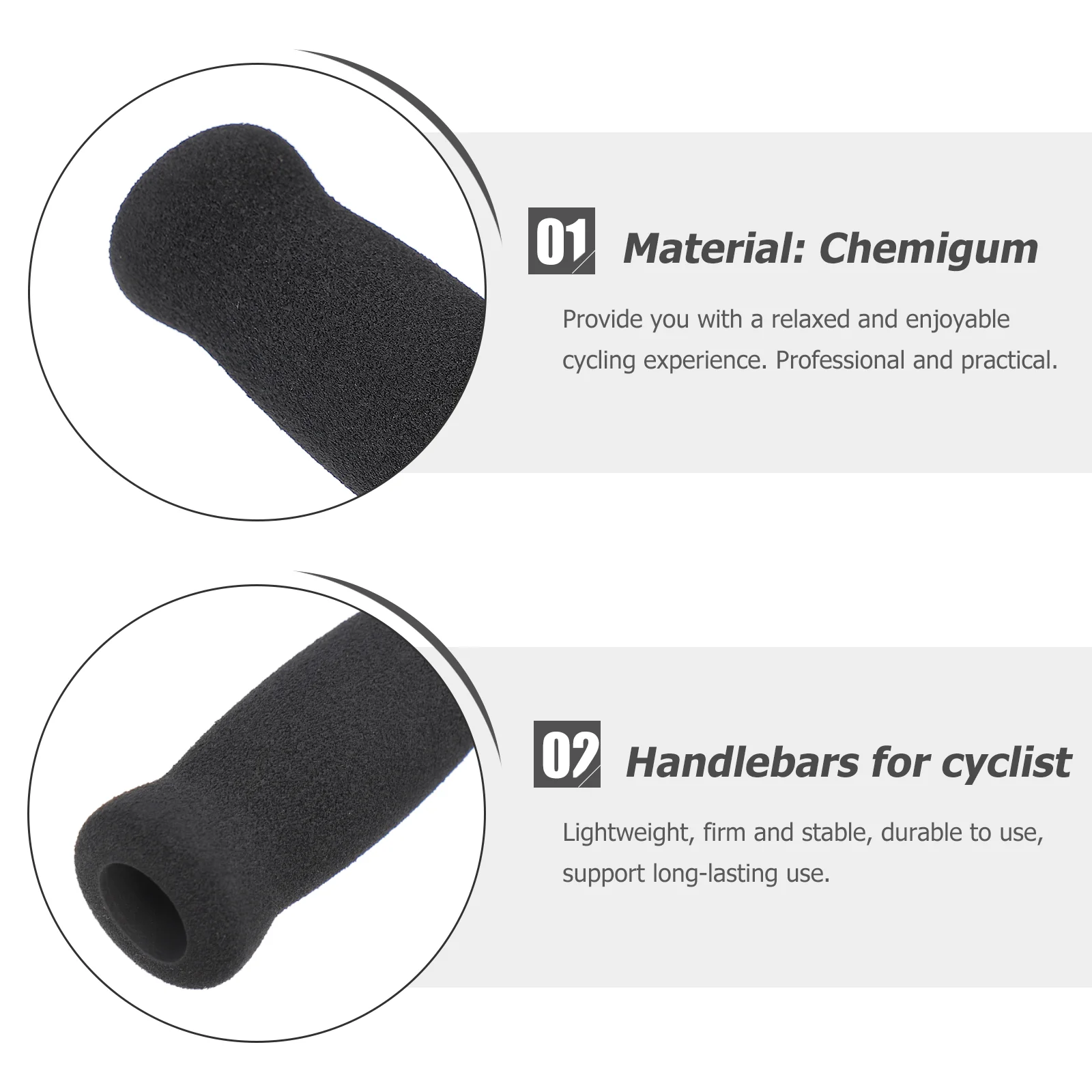 4 Pcs Handle Sponge Grips Bicycle Accessories Dirt Bike Handlebars Nitrile Rubber Protective Covers