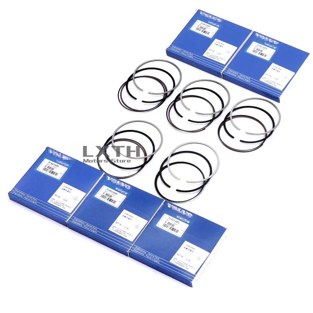 5x Piston Ring Set STD Φ81mm A3​1401699 For Volvo S60 S80 V40 XC60 2.0 L5 B5204T8 B5204T9