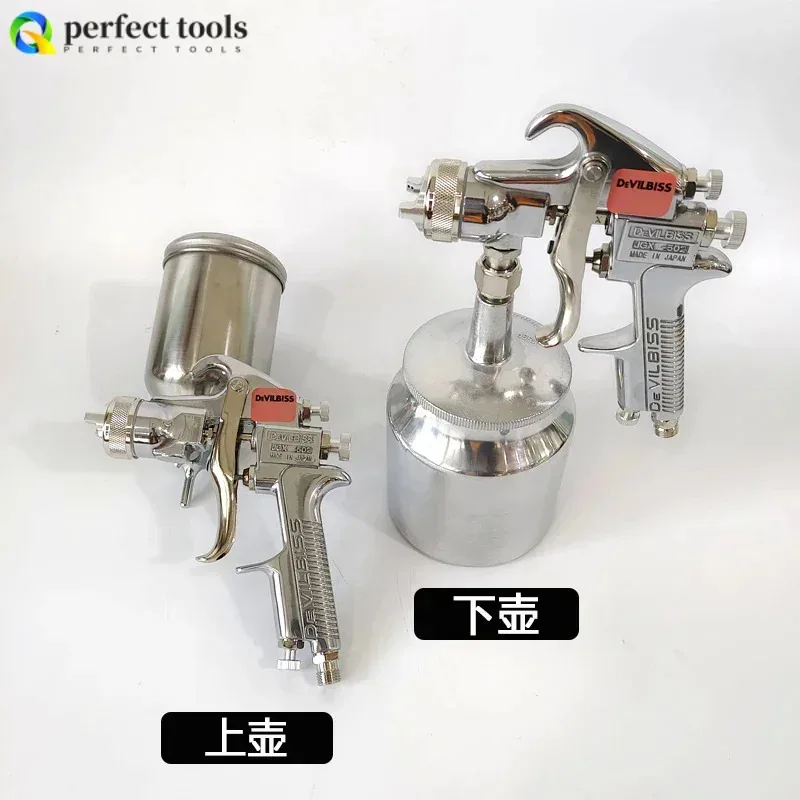 مسدس رش طلاء السيارات 502 علبة علوية 1.4 مللي متر فوهة علبة سفلية 1.8 مللي متر فوهة عالية الانحلال توفير الطلاء رش الطلاء