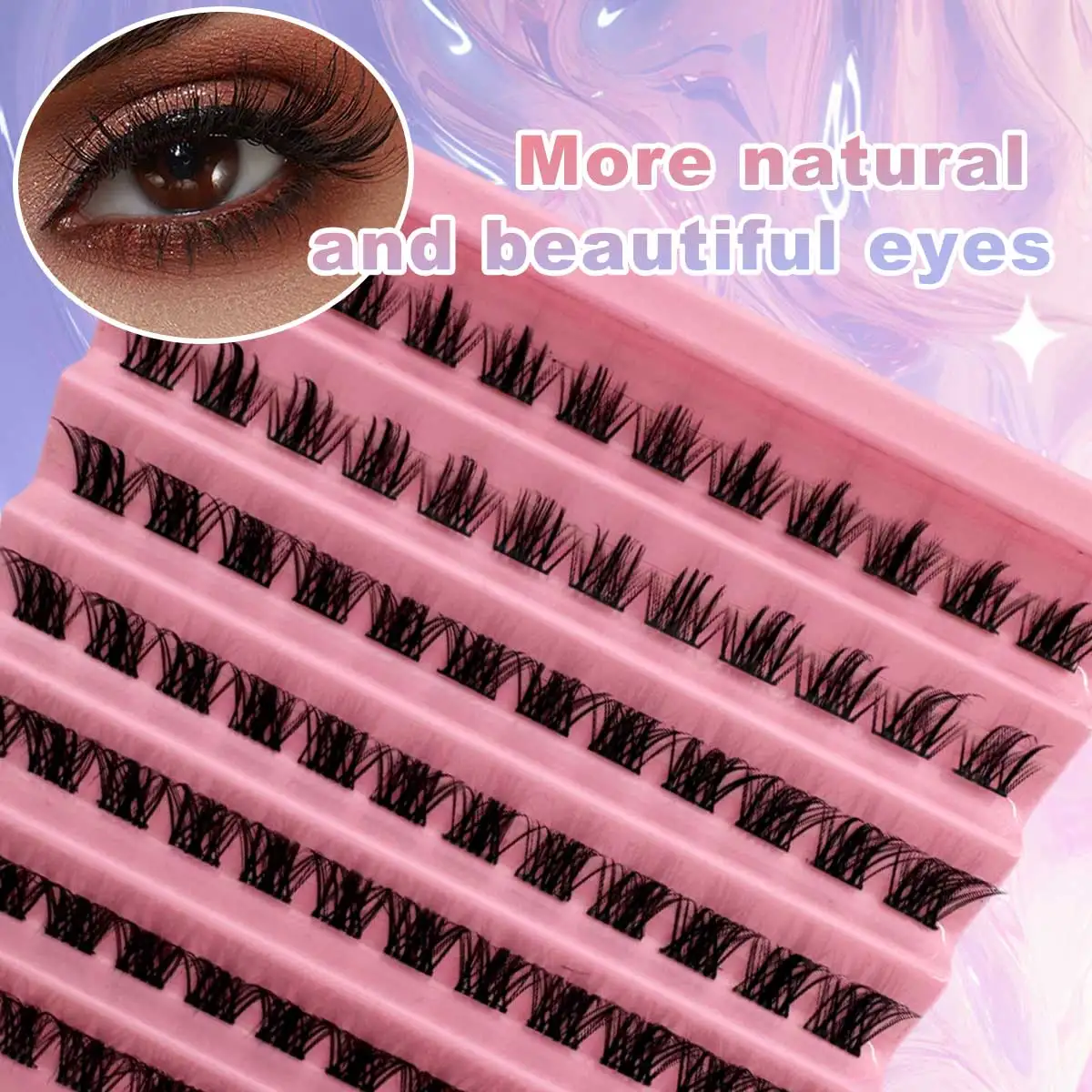 84 مجموعة من وصلات الرموش الفردية التي يمكنك صنعها بنفسك في المنزل - رموش صناعية على شكل قطعة أو مكياج الزفاف أو الزفاف، تاريخ الليل، صور Lahses