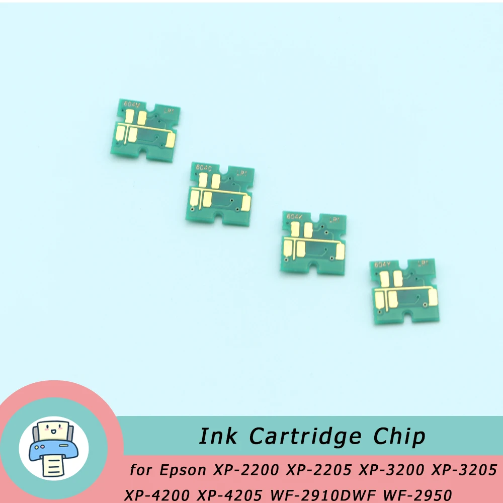 T604 604 604XL Ink Cartridge Chip for Epson XP-2200 XP-2205 XP-3200 XP-3205 XP-4200 XP-4205 WF-2910DWF WF-2950 Chip