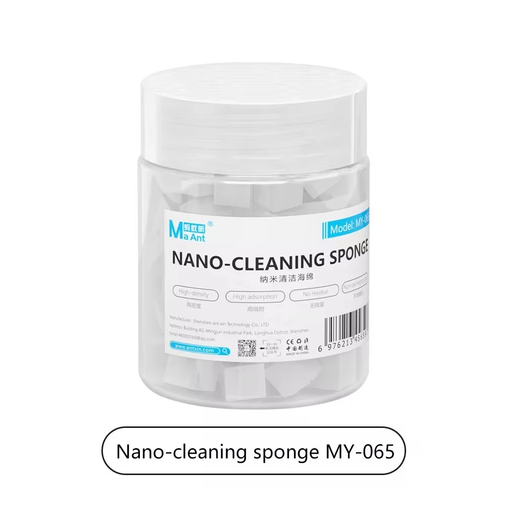 MaAnt MY-065 Nano Cleaning Sponge For Mobile Phone Screen Glue Removal/Camera/PCB Welding Flux Oil Cleaner No Flocculent Residue