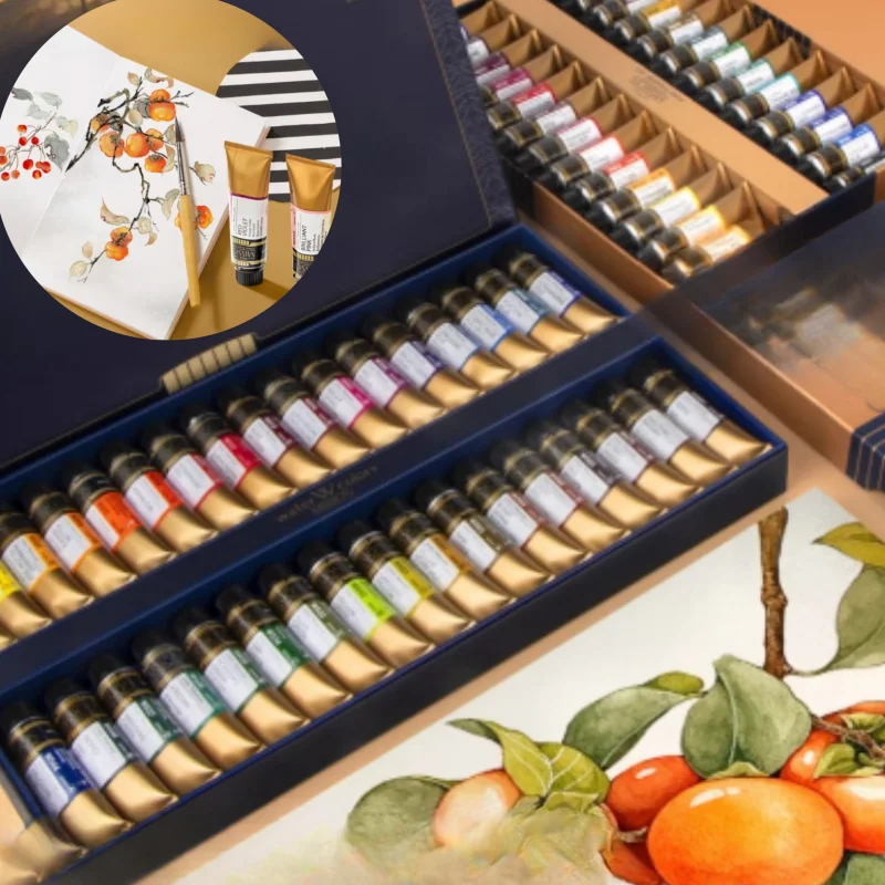 

7ML/15ML Watercolor Paint Set Art Students' DIY Painting Creation Doodle Coloring Outdoor Sketching Portable/watercolor Paints