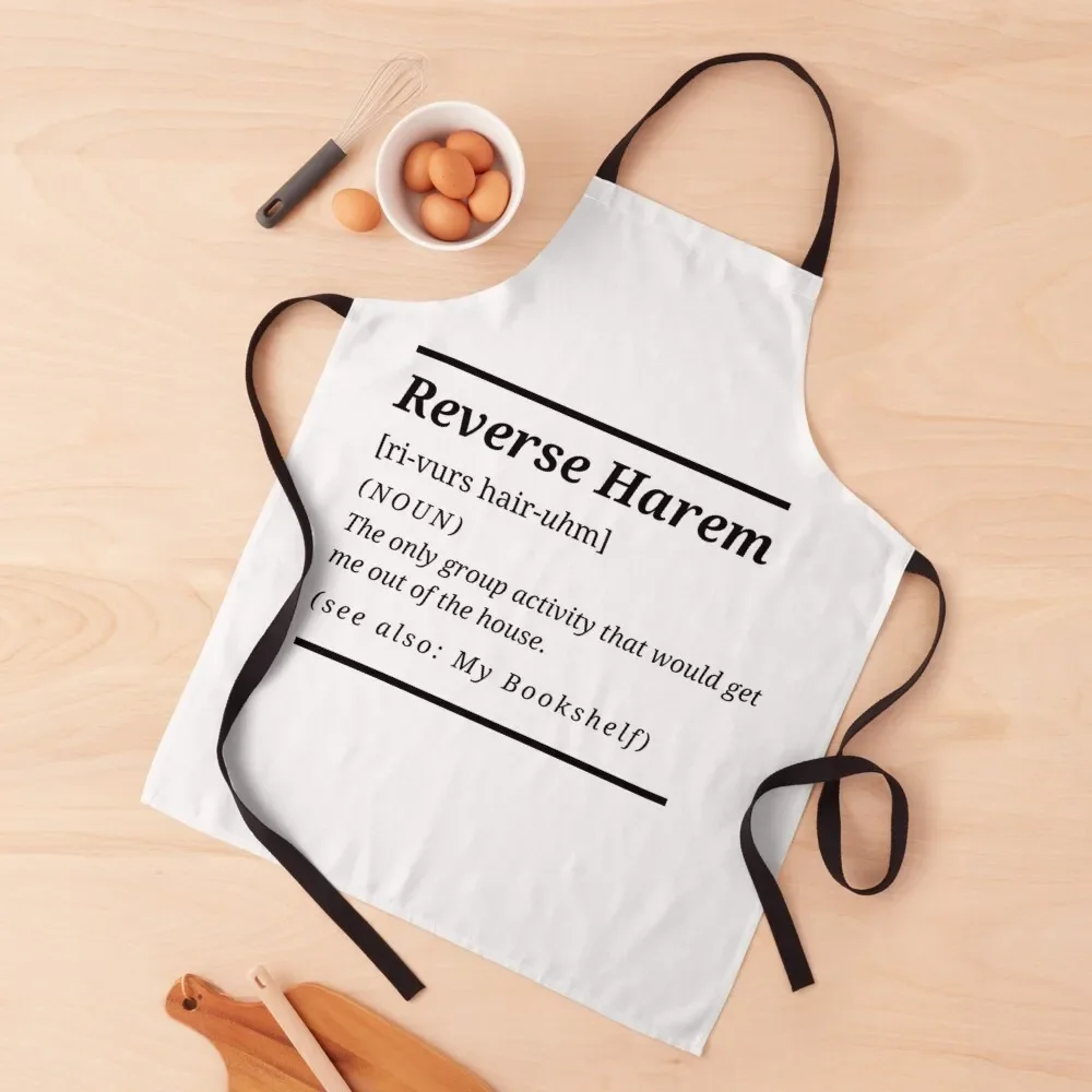 Reverse Harem Definition - What Is a Reverse Harem Romance Apron Chef jacket men Men's Kitchen Apron