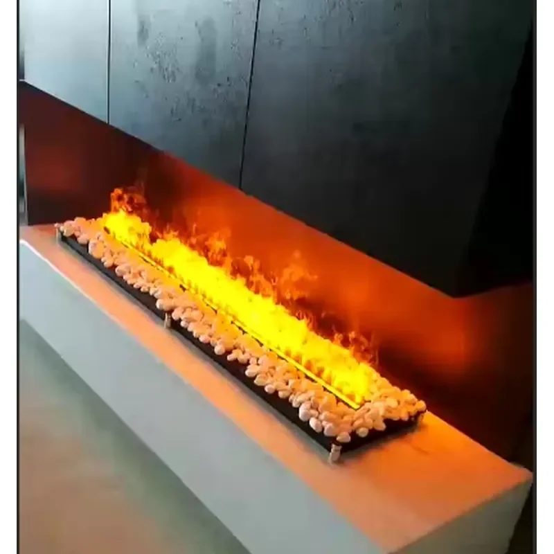Indoor 1500 Mm Chimney Mantels 3d Water Steam Electric Fireplace