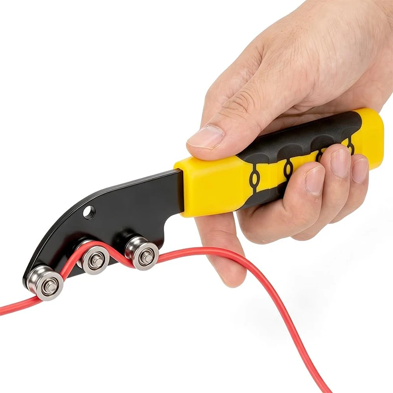 Stainless Steel Cable Straightener Tool Electrical Box Terminal Paralleling Straightener Straightener Tool with Non-slip Handle