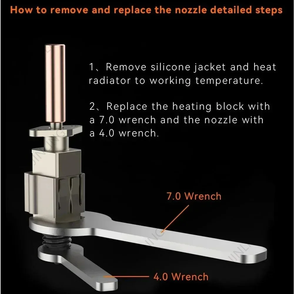 Upgrade V2.0 Version Hotend For Bambu Lab X1 X1C P1P Nozzle Upgrade Kit For Bamboo Bambulabs P1P P1S X1 Carbon Hotend Kit