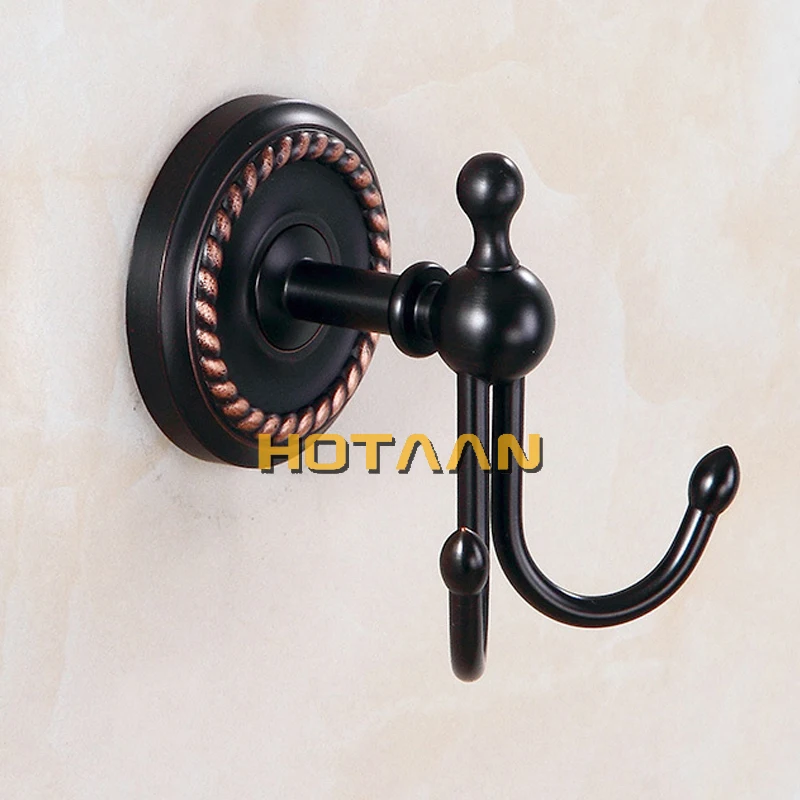 . Solid Brass Black Bathroom Accessories Set,Robe hook,Paper Holder,Towel Bar,Soap Basket,Bathroom Fitting Sets