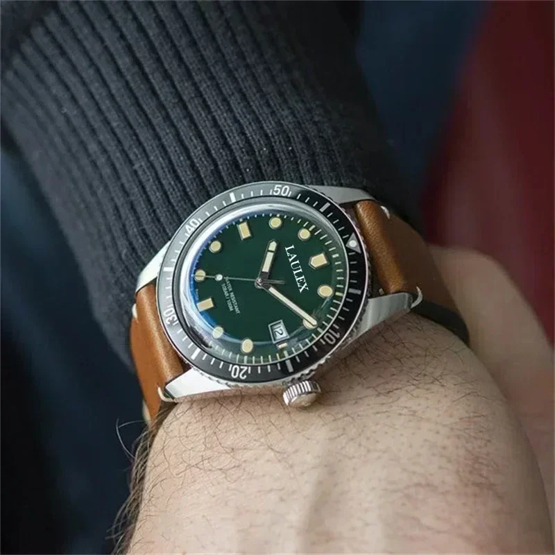 2024 Divers Sixty-Five Automatic Quartz Delicate Three ORIS  Hand Dial 40MM Fashion Casual Green Black Luminous Belt Men\'s Watch