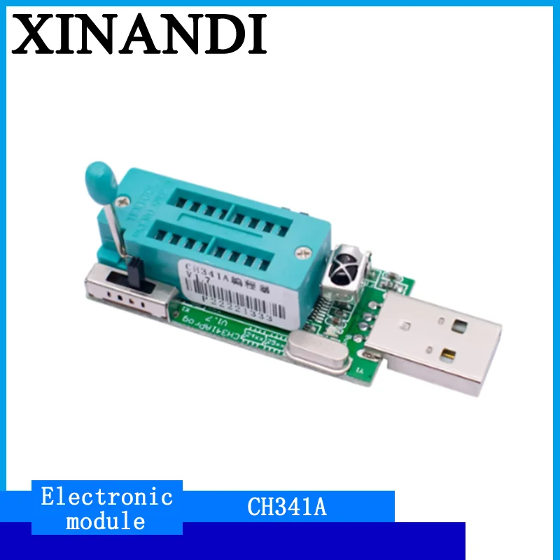 XINANDI CH341A Programmer V1.7 1.8V Level Shift W25Q64FW W25Q128FW Gd25LQ64