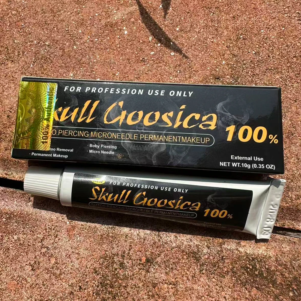 

100% крем для татуировки Skull Goosica для бровей, губ, подводка для глаз, 10 г