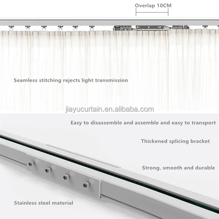 Smart Electric Remote Control Motor Curtain Suitable For Hotels, Families, Villas, Conference Rooms And Other Large Area Windows