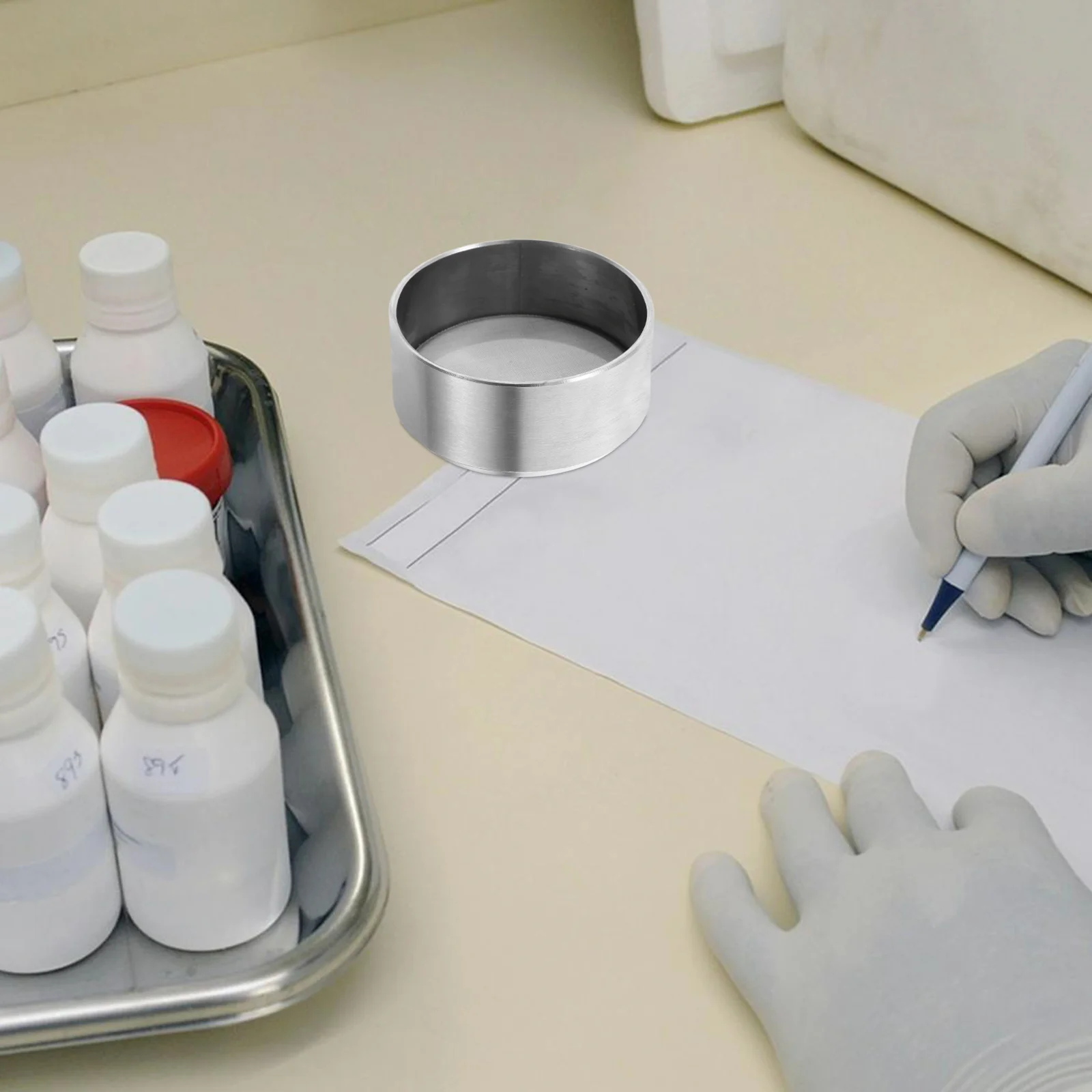 

Fine Mesh Stainless Steel Sieve 5cm Lab Test Sieve for Precision Particle Separation Scientific Filtration Lab Sieves