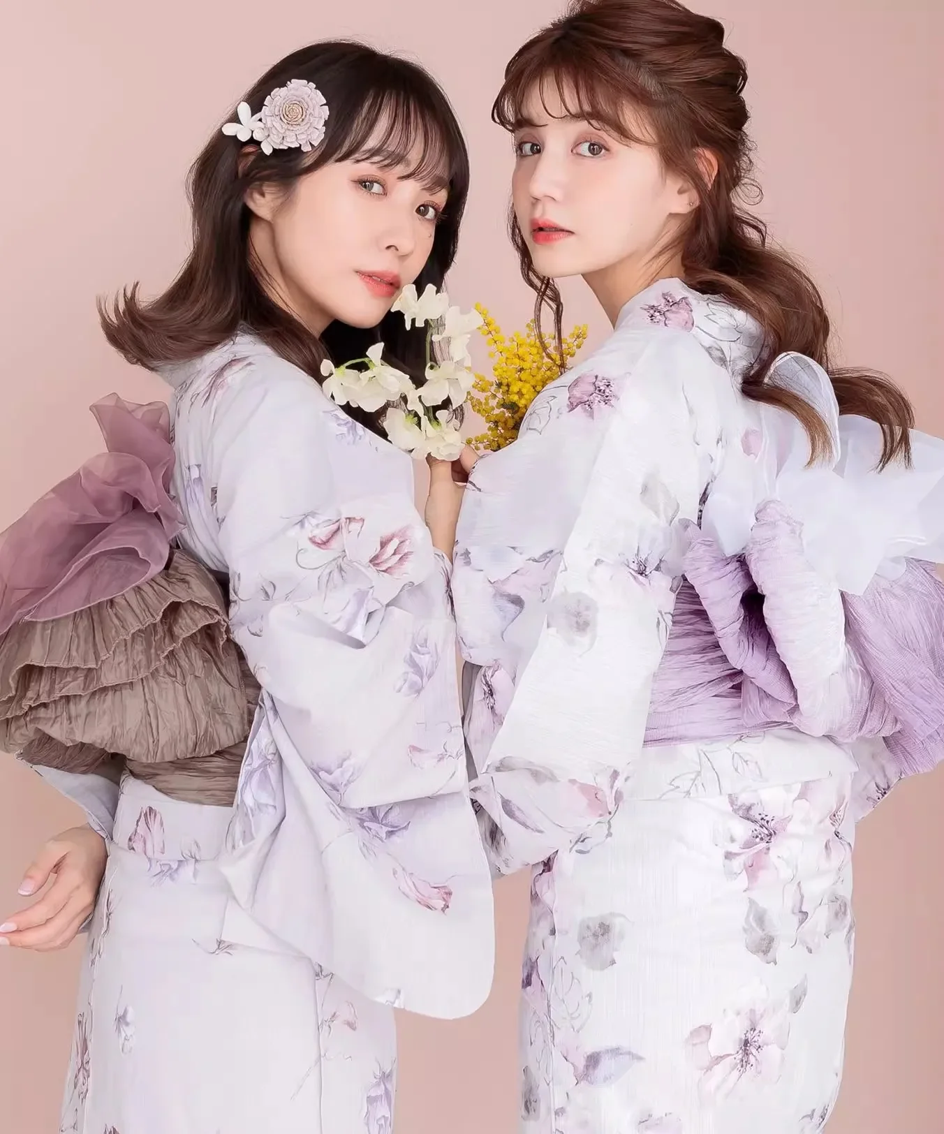 أوبي ياباني لملحقات فستان كيمونو يوكاتا النسائية هيكو OBI لون سادة بطول 4 متر #2