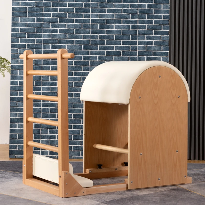 

Hot Selling Quality Pilates Reformer Ladder Barre Beech Wood Ladder Barrel For Yoga Training