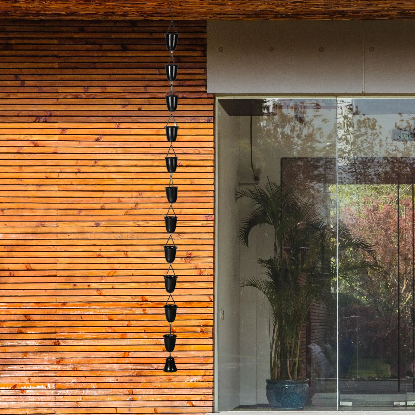 

Дождевая цепь для желоба, система дожделов, уличные садовые навесы на заднем дворе, круглые