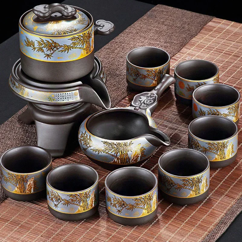 Luxury Chinese Tea Set Teapot Kung Fu Zisha Infusers Kitchen Puer Teapot And Cup Set Complete Gaiwan Gift Tools Tetera Teaware