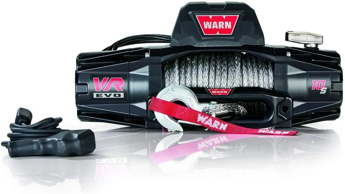 경고 103253   VR EVO 10-S 전기 12V DC 윈치(합성 로프 포함): 직경 3/8" x 길이 90', 5톤(10,000lb) 견인 용량