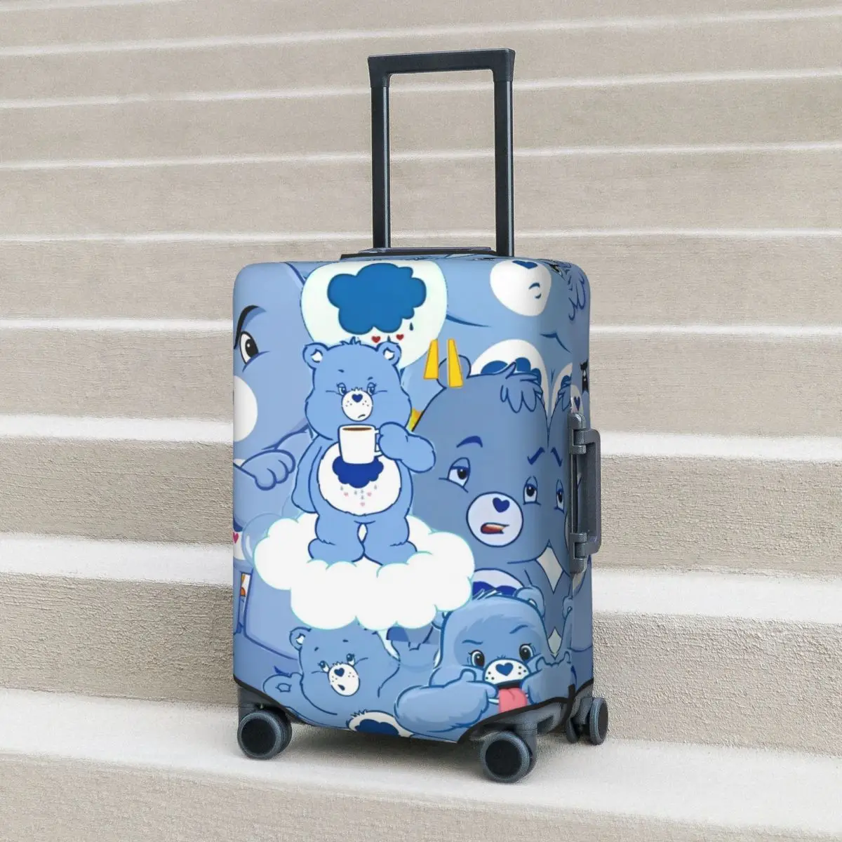 

Cute Cartoon Care Bears Suitcase Cover Animal Flight Travel Useful Luggage Accesories Protection