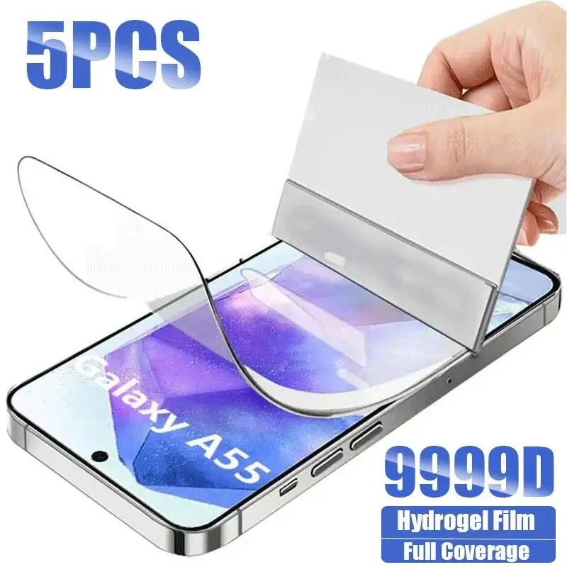 5PCS Hydrogel A55 A35 A25 A15 A14 A24 A34 A54 5G Screen Protector For Samsung A53 A52S A72 A73 A04S A05S Film