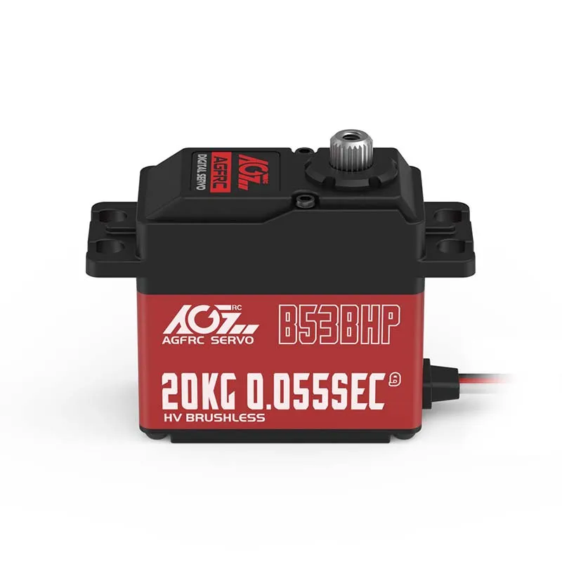 AGF B53BHP V2 High-Pressure 20KG Steel-Gear Brushless Programmable Digital Servo for Robots and Boats